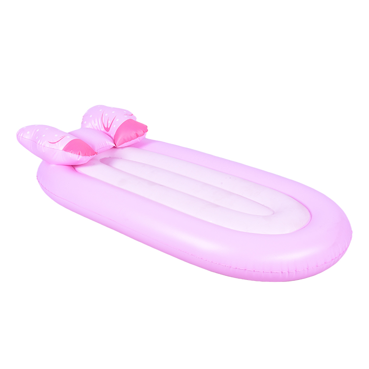 Pink bow pool swimming float inflatable air bed