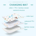 Reusable Baby Waterproof Mattress Cotton Diaper Changing Floor Game Mat Bamboo PUL