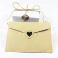 900 Pcs/lot Vintage Fashion Heart Dot Twill Round Kraft Paper Sticker For Handmade Products Gift Seal Sticker Label Scrapbooking