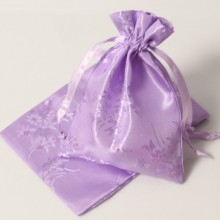 soft surface satin pouch/bag for hair extensions