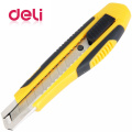 Deli 1Pcs Office School Cutting Supplies 18 mm Utility Knife Blade Diameter Blade Length 10cm Automatic Push And Pull random