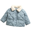 Kids Winter Solid Fleece Coat Kids Girls Baby Winter Fleece Coat Jacket Solid Outwear Padded Clothes vetement baby fille hiver