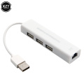 USB Adapter USB Hub to RJ45 Lan Network Card RTL8152 RTL8836A 100 Mbps Ethernet Adapter for Mac iOS Laptop PC Windows