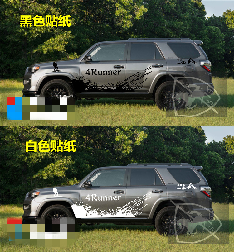 New car stickers FOR Toyota 4Runner Door body exterior decoration modified stickers 4Runner Sports off-road stickers Film