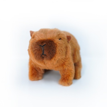Cute Electric Plush Capybara with Soft Glow Eyes
