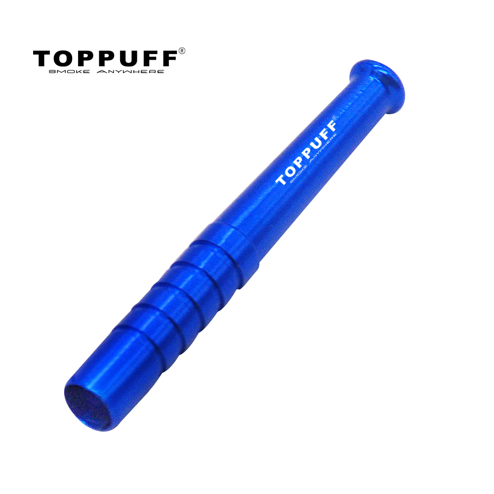 TOPPUFF Metal One Hitter Baseball Bat Shaped Tobacco Smoking Pipe Metal Snuff Sniffer Snorter Pipes Smoking Herb Smoke pipe tool