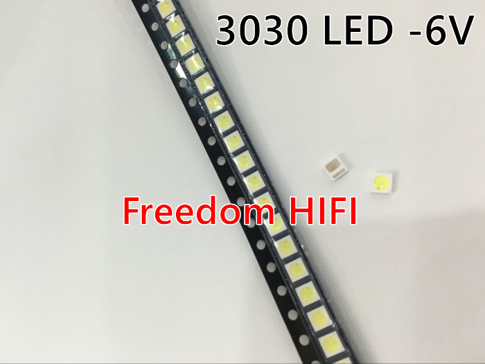 200pcs Lextar LED Backlight High Power LED 1.8W 3030 6V Cool white 150-187LM PT30W45 V1 TV Application