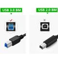 USB Printer Cable USB Type B Male to A Male USB 3.0 Compatible for Canon HP 1m; usb 3.1 Type-C / USB3.0 BM 1 meter