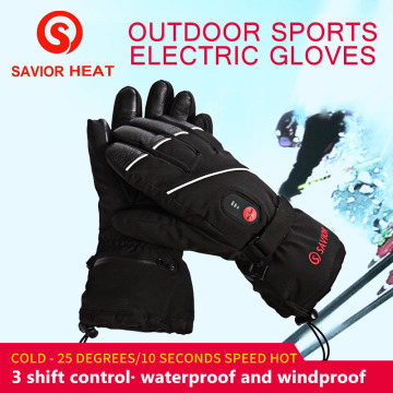 SAVIOR New Outdoor Sports Heated Gloves Waterproof And Windproof Skiing Cycling Hiking Thermal Gloves