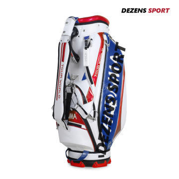 DEZENS Luxury brand Golf bag High quality PU Clubs bag 9.inch Golf Cart bag Standard Ball Package