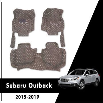 Car Floor Mats For Subaru Outback 2015 2016 2017 2018 2019 Rug Auto Decoration Pad Anti-Slip Interior Leather Accessories