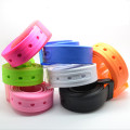 Candy Color Plastic Belts For Women Men Silicone Rubber Waistband New Plastic Buckle Pins Jeans Belts Summer Skinny Waist Belt