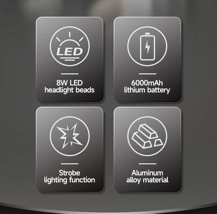 Aluminum LED Searchlight Rechargeable Search Light Handheld-detail-2
