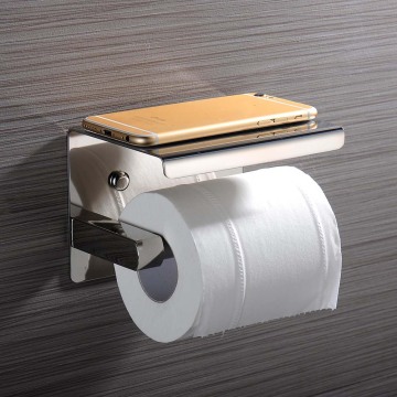 Tissue Toilet Paper Bathroom Holder Hanger With Rack Shelf for Hotel Home