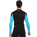 AXESEA Men Rash Guard Patchwork Swimwear Long Sleeve Rashguard Sun Protection Swimsuit Surfing Shirt Top UPF50+ Sport Beachwear