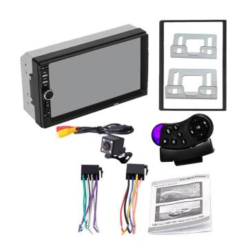 2 Din MP5 Player 7 Inch LCD Touch Screen Auto FM Radio Video Player Music Audio With USB Support Rear Camera Drop Shipping