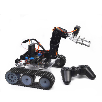 DIY Programmable Tank 4DOF Metal Mechanical Arm Robot Kit (Without Battery) For Child Kids Developmental Early Educational Toys