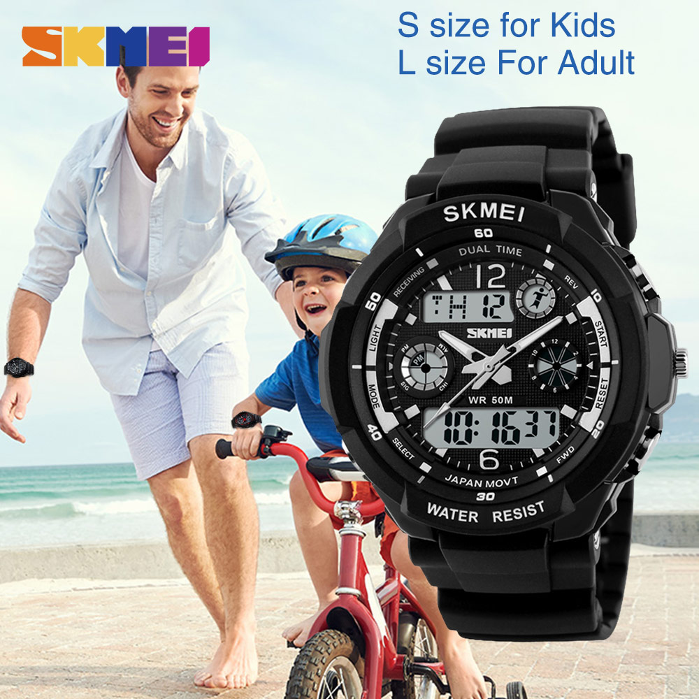 SKMEI Kids Watches Anti-Shock 5Bar Waterproof Outdoor Sport Children Watches Fashion Digital Watch Relogio Masculino 0931 1060