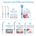 Nicefeel Ultra Countertop Water Flosser Household Oral Irrigator Dental Teeth Cleaner 7 Tips Pick Spa For Tooth Care
