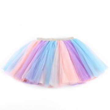 Patchwork Colorful Baby Girls Tutu Skirt Children Ballet Kids Baby Girl Skirts Princess Tulle Party Dance Skirts For 0-8 Years