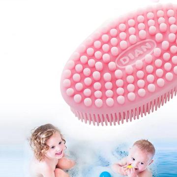 Baby Infant Soft Silicone Bath Brush Spiky Sensory Theraphy Skin Cleaning Tool Baby bath brush