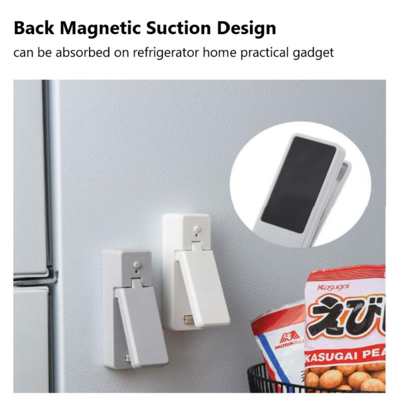 1Pc Household Portable Sealing Machine Dual-purpose Plastic Bag Heat Sealing Machine USB Charging Hand Pressure Snack Bag Sealer