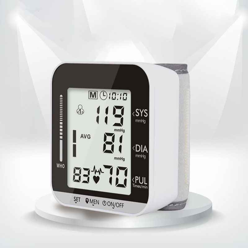 Full automatic Wrist Monitor Meters Sphygmomanometer hypertension care Digital Upper Arm Blood Pressure Pulse Monitor