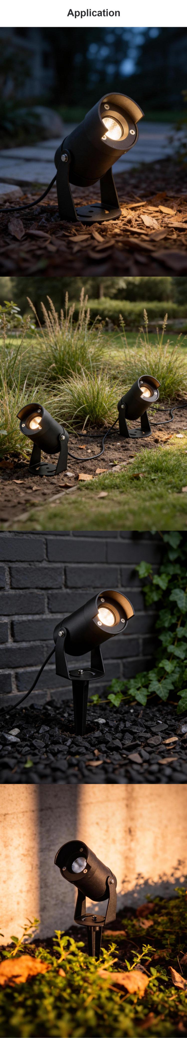 Anti glare cover led garden light