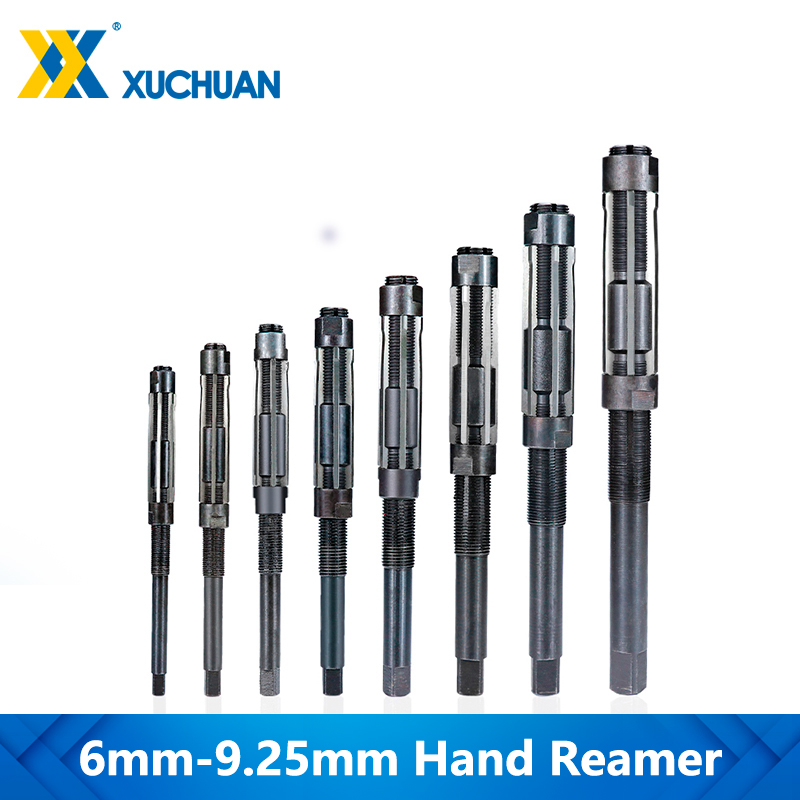 Adjustable Hand Reamer High Speed Steel Size Range Machine Reamer 6-29.5mm Straight Shank Tools Alloy Steel Reamer