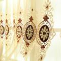 European thick Jacquard luxury curtains valance for bedroom living room embroidered sheer tulle curtain windows pelmet