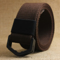 Fashion Mens & Womens Canvas Belt D Plastic Buckl eanti allergy Belts Unisex Luxury Fabric Webbing Waistband Waist Belt