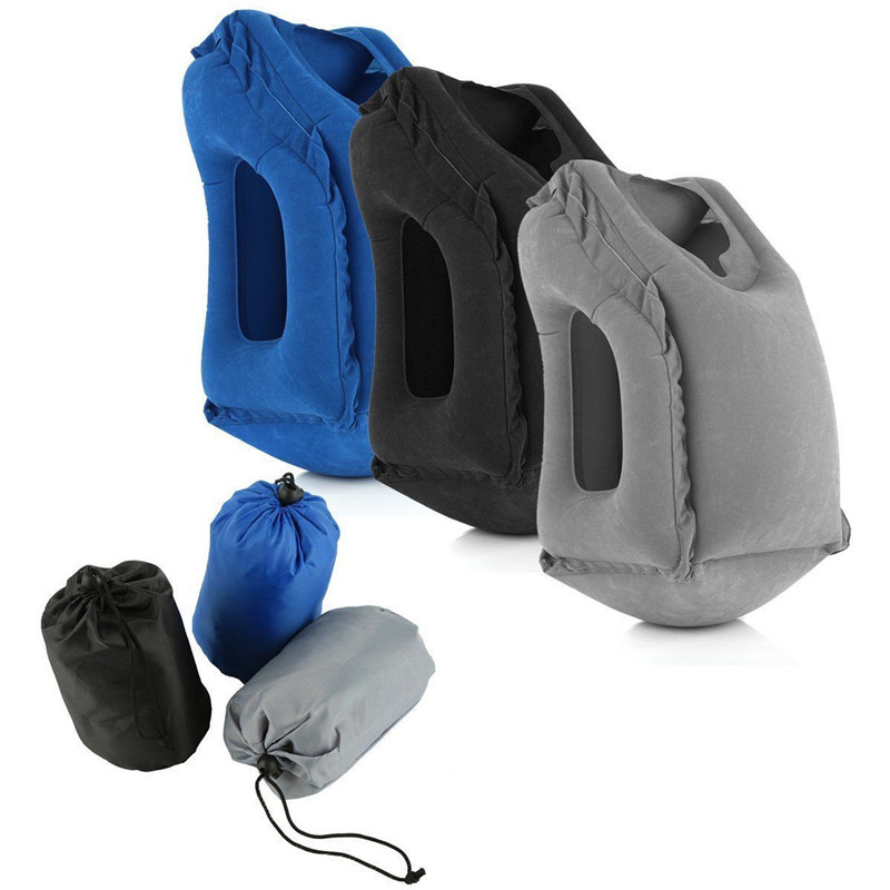 XC USHIO Inflatable Travel Sleeping Bag Cushion Neck Pillow Portable for Men Women Outdoor Airplane Flight Train Sleeping Easy
