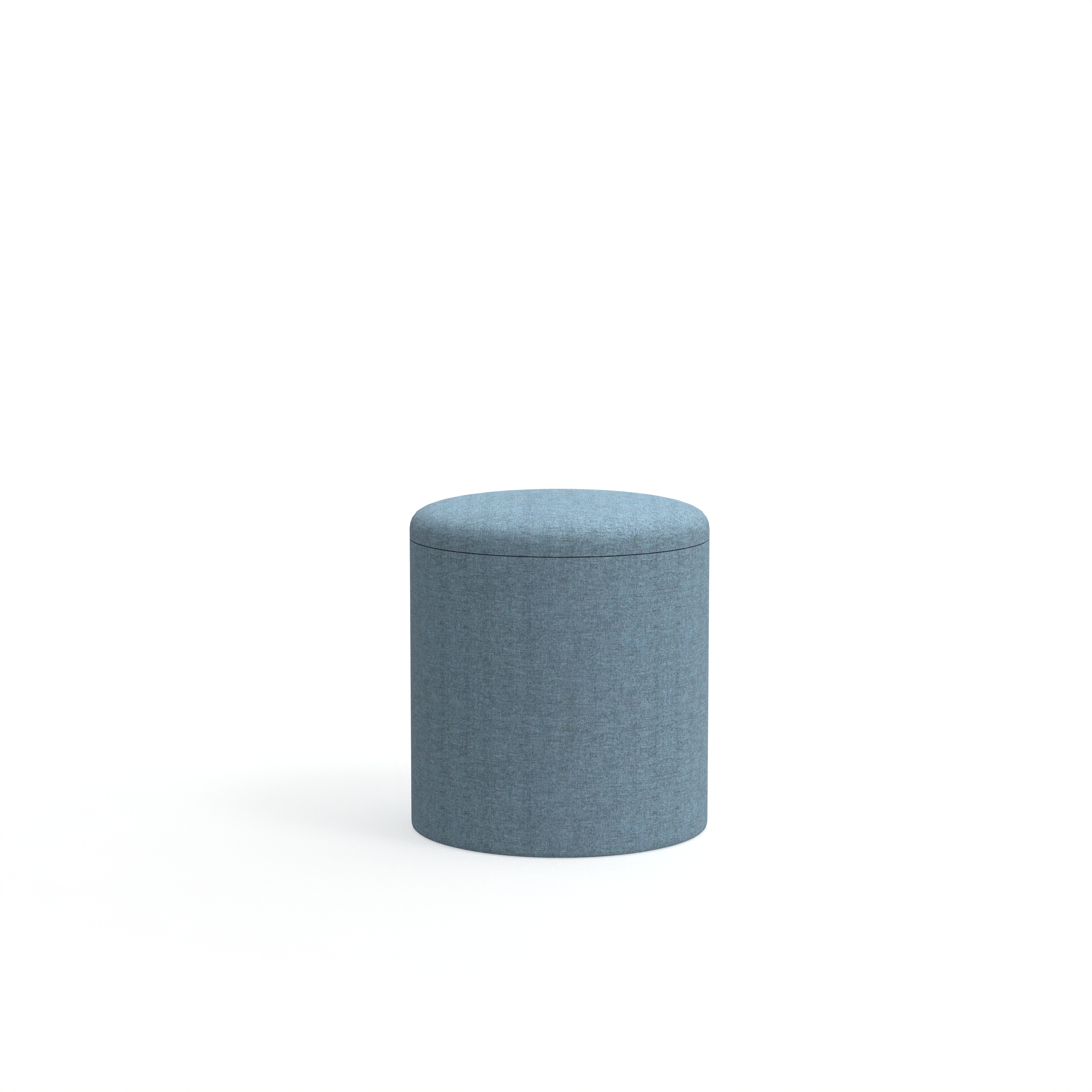 New Arrival Modern Living Room Furniture Round Footrest Bedroom Fabric Upholstered Ottoman