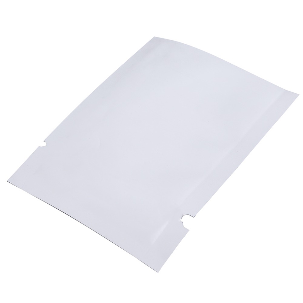 100pcs Aluminum Foil Mylar Bag Vacuum Sealer Food Storage Package Pouches Boil-able Freezable and Reusable High Reflection
