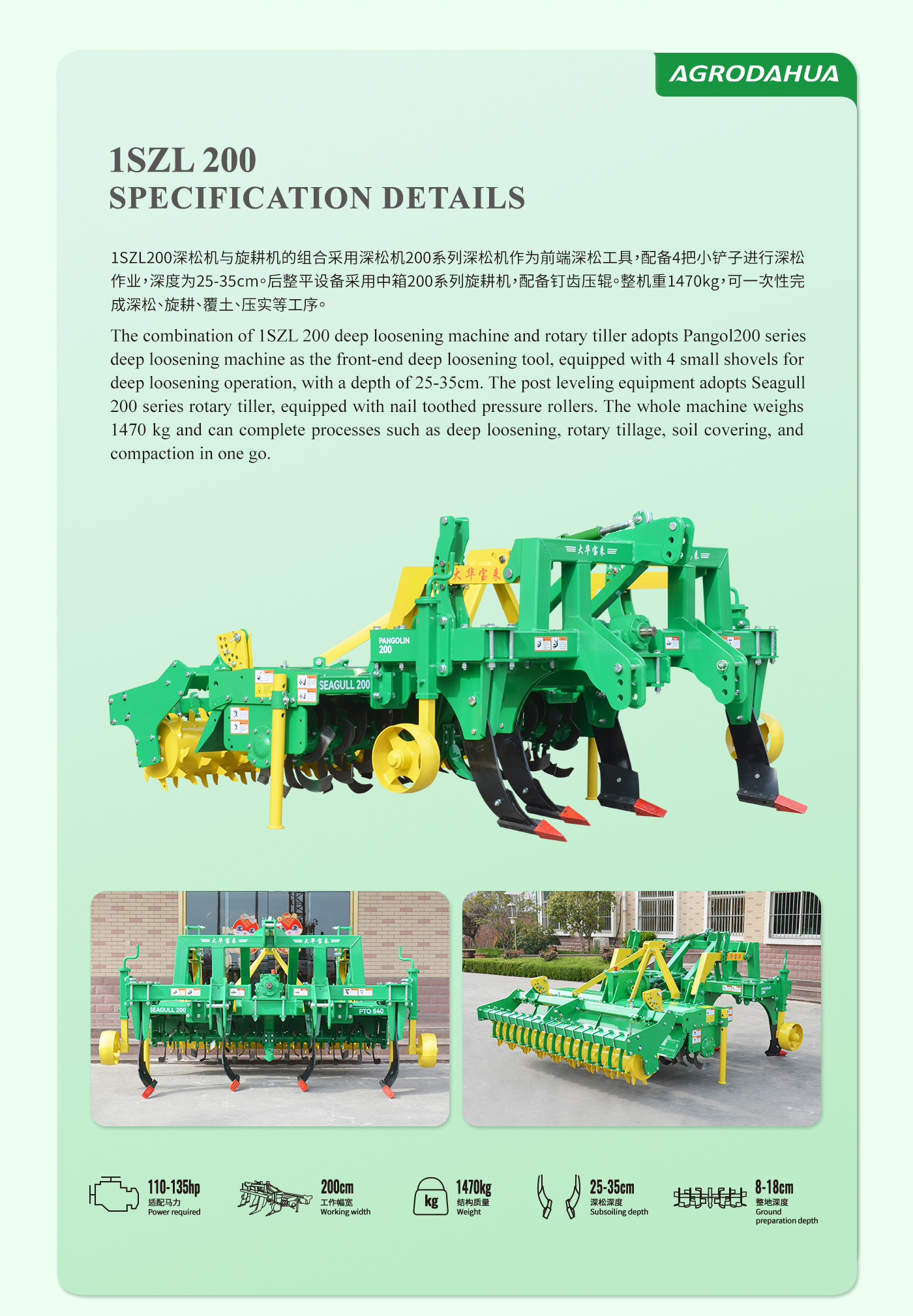 Breaking plow pans (improving soil structure)
