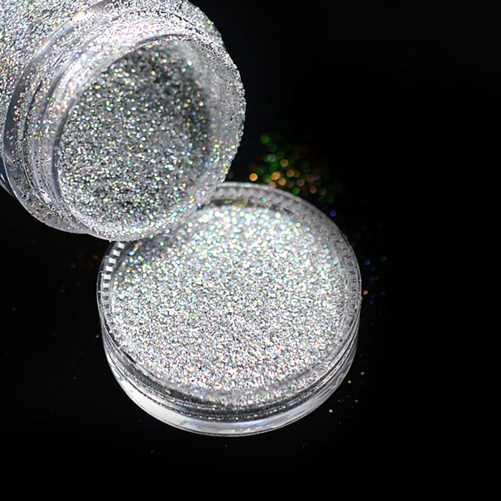 1g Nail Art Glitters New Arrival Aluminium Powder Silver Color Dust Nails For Manicure Chrome Color Tips Decorations JIL03