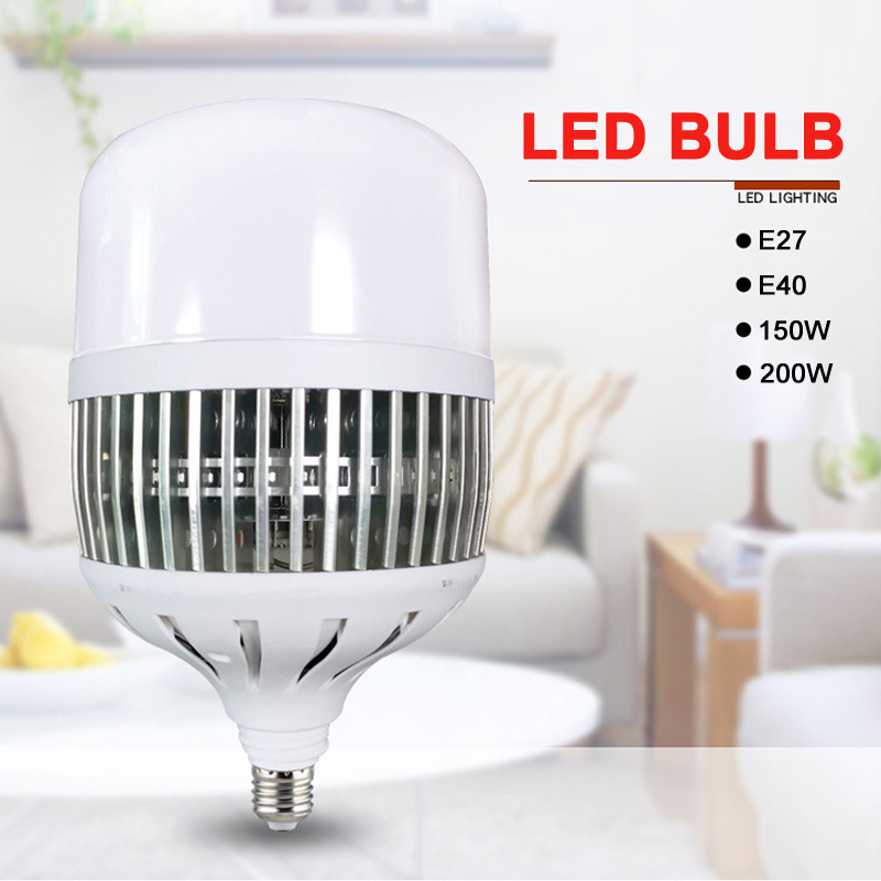 150W/200W LED Bulb E27/E40 Super Bright High Power Workshop Lamp Factory Indoor Lights Courtyard Lamps --M25