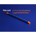 5pcs/lot 2/3/4" Universal joint Flexible Oil Cooling Hose Light Plastic Round Nozzle Water Oil Pipes For Water Cooling