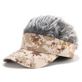 2020 Camo Baseball Cap With Wigs Fishing Caps Men Outdoor Hunting Camouflage Jungle Hat Airsoft Tactical Hiking Casquette Hats