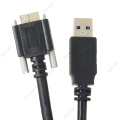 USB Micro B Cable with Locking Screws 1m 3m 5m USB 3.0 Micro-B Industrial Camera Cables Cameralink Black