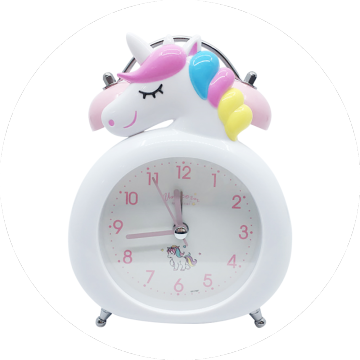 Children Cartoon Unicorn Alarm Clock будильник Bell Alarm Clock Desk Table Clock LED Digital Clocks Licorne Reveil Kids Gift