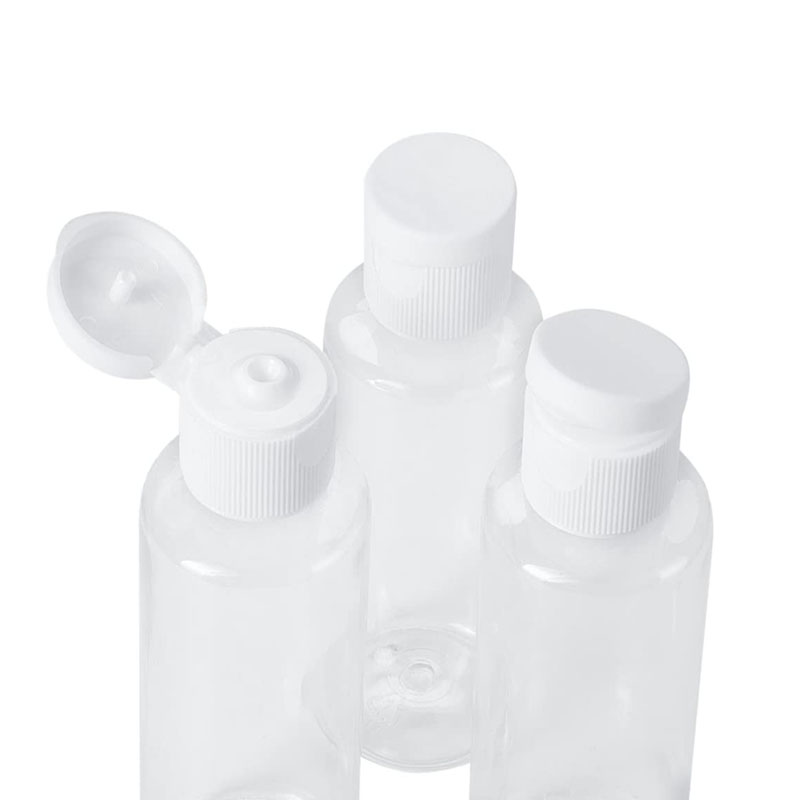 50PCS10 30 50 60 100ML Empty Transparent Plastic Bottle Flip Cap Water Bottle Travel Cosmetic Lotion Packaging Container