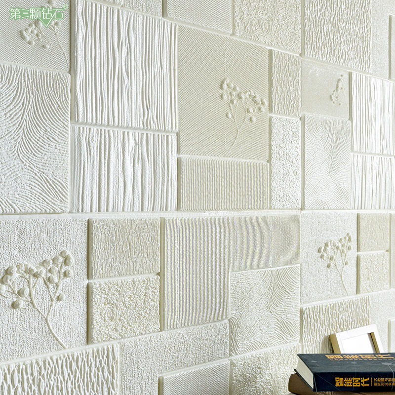 3D three dimensional wall paste thickened living room background wall bedroom decoration room imitation brick pattern
