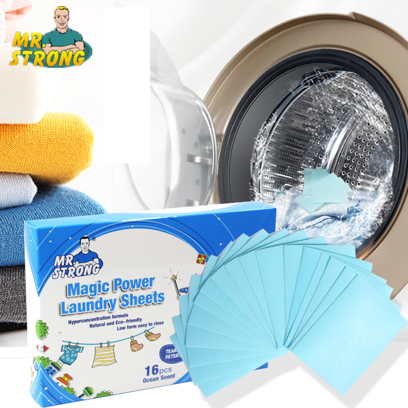1Box Eco-Friendly Laundry Detergent Sheet New Formula Nano Super Concentrated Decontamination Laundry Discs Cleaning