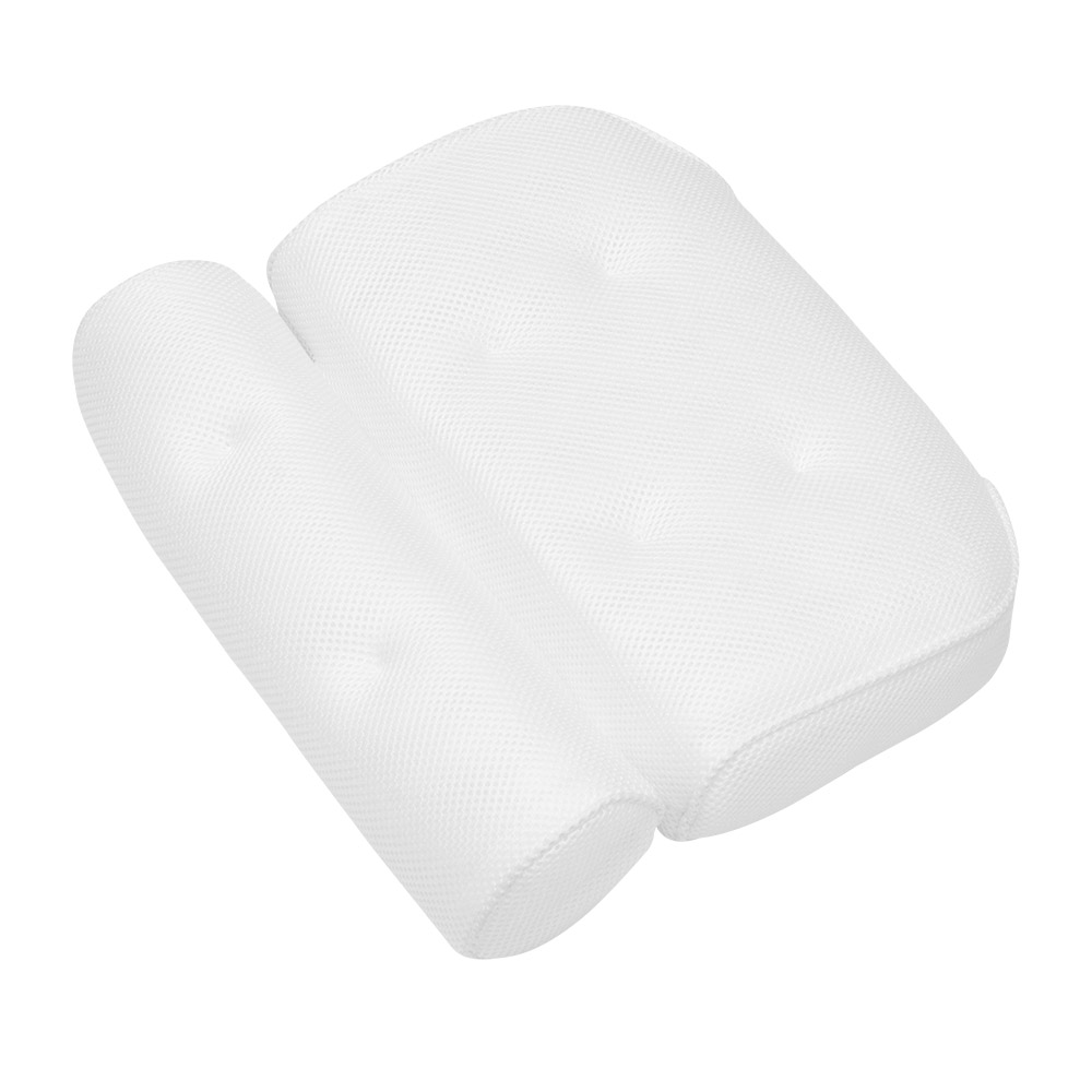 3D Mesh Bath Pillow Soft Waterproof SPA Headrest Bathtub Pillow With Backrest Suction Cup Neck Cushion Bathroom Accessories