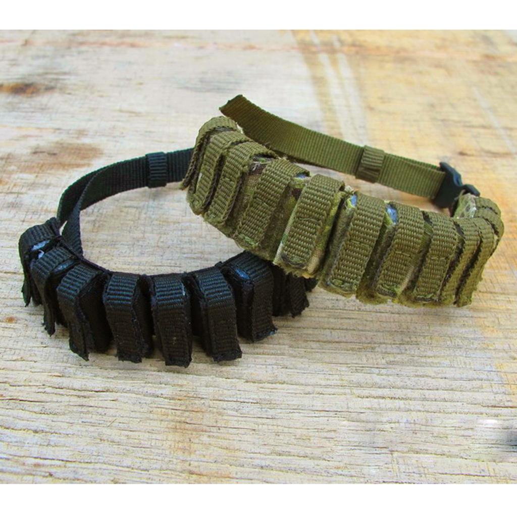 Adjustable Length Cloth 1/6 Scale Bandolier Cartridge Belt 12 Shells Black Great Accessory for 1/6 SCALE 12" Action Figure Body