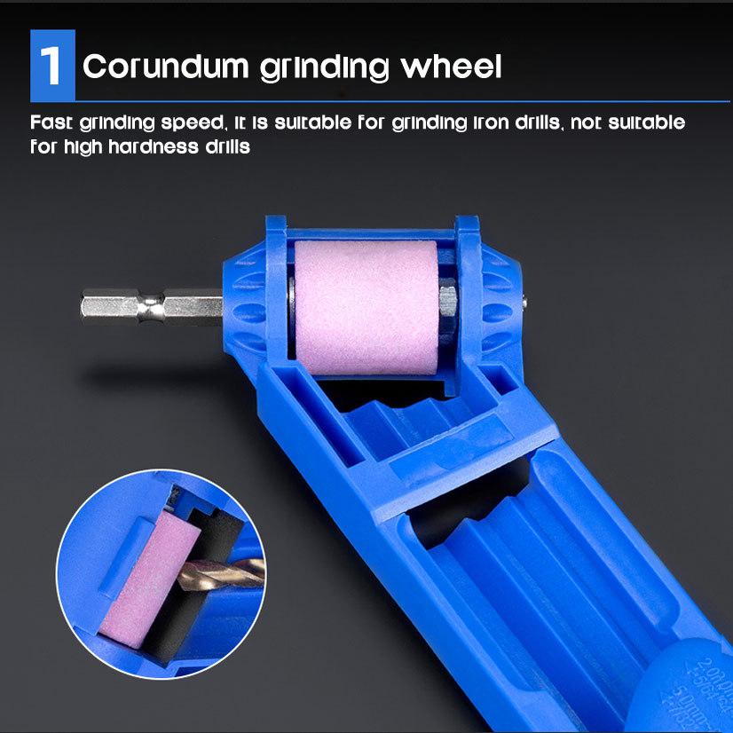 2-12.5mm Portable diamond Drill Bit Sharpener Corundum Grinding Wheel for Grinder Tools for Drill Sharpen Power sharpening Tool