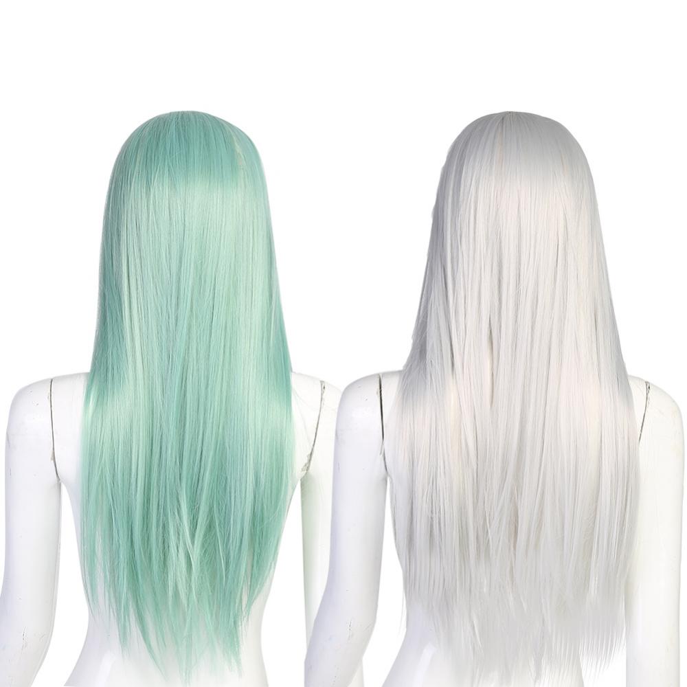 Head Training Head Mannequin And Stand 2 Colors Long Straight Hair Full Practicing Head Cosplay Costume Party With Cap