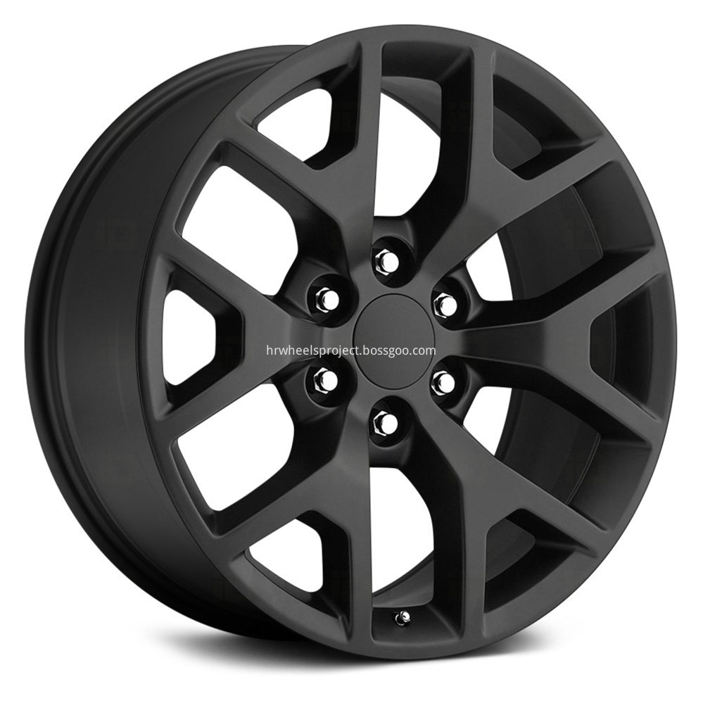 Gmc Sierra Replica Wheels Matte Black 03