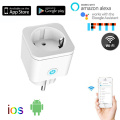 EU 16A WiFi Smart Plug Socket With Power Energy Monitor Multi Plug Tuya APP Control Works With Alexa Google home Assistant Hot